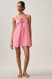 Sunday Brooklyn Sleeveless 3D Floral Mini Dress