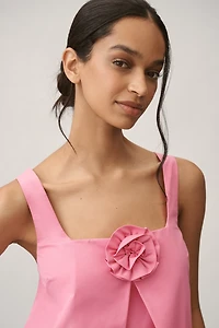 Sunday Brooklyn Sleeveless 3D Floral Mini Dress
