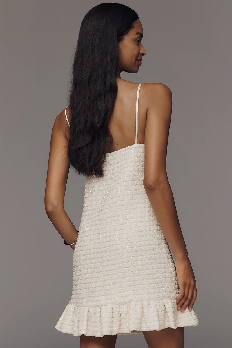 Sunday Brooklyn Textured Ruffle Mini Dress