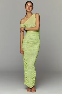AFRM Off-The-Shoulder Ruched Maxi Dress