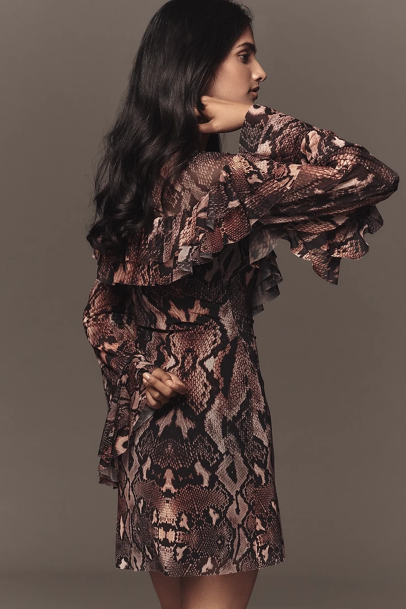 AFRM Sweetheart Ruffle Mini Dress