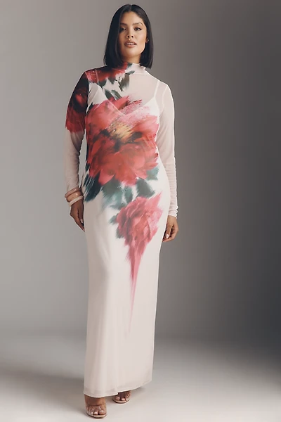 AFRM Billie Plus Mesh Maxi Dress