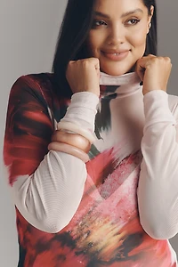 AFRM Billie Plus Mesh Maxi Dress