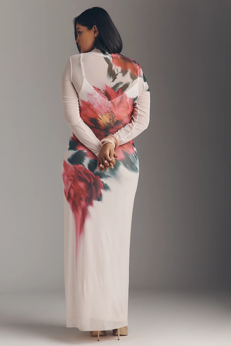 AFRM Billie Plus Mesh Maxi Dress