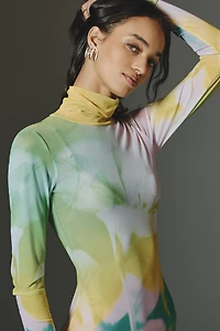 AFRM Billie Mock-Neck Long-Sleeve Maxi Dress