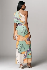 AFRM Mirabel One-Shoulder Maxi Dress