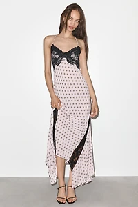 AFRM Vince V-Neck Lace Midi Dress