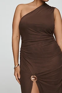 AFRM Swezey One-Shoulder Maxi Dress