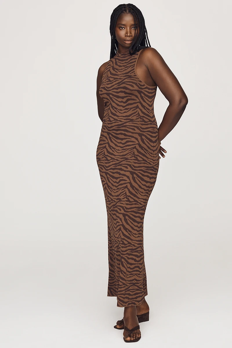 Show Me Your Mumu Mock-Neck Maxi Dress
