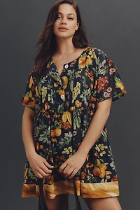 Rachel Antonoff Howard Cotton Silk Mini Babydoll Dress