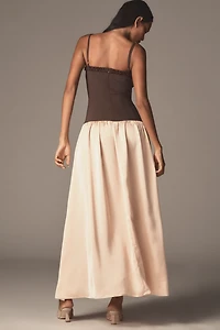 WeWoreWhat Drop-Waist Corset Maxi Dress