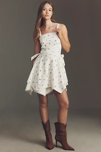 We Wore What Sleeveless Mini Apron Dress
