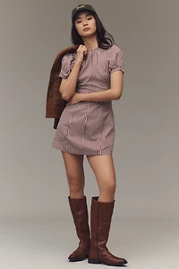WeWoreWhat Short-Sleeve Fit & Flare Mini Dress