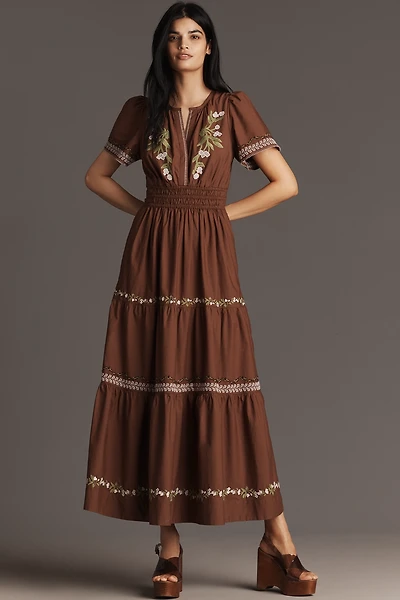 The Somerset Embroidered Maxi Dress