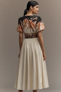 The @heynasreen Katerina Button-Front Dress