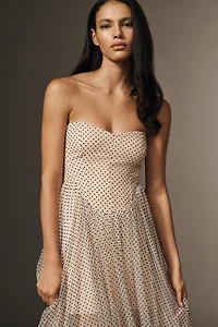 Maeve Strapless Tulle Midi Dress