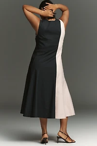 By Anthropologie Sleeveless V-Neck Deco A-Line Dress