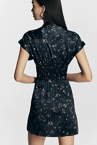 Pilcro Short-Sleeve Pleated Shirt Dress