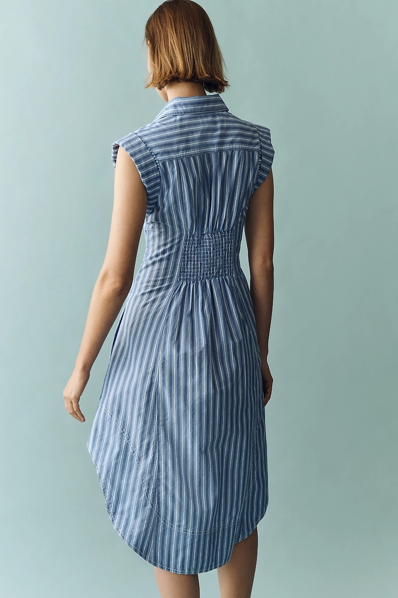 Pilcro Sleeveless Wrap Shirt Dress
