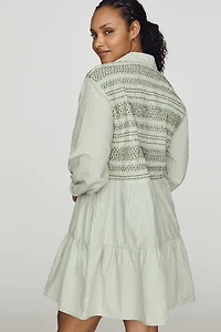 Maeve Bettina 100% Cotton Mini Shirtdress