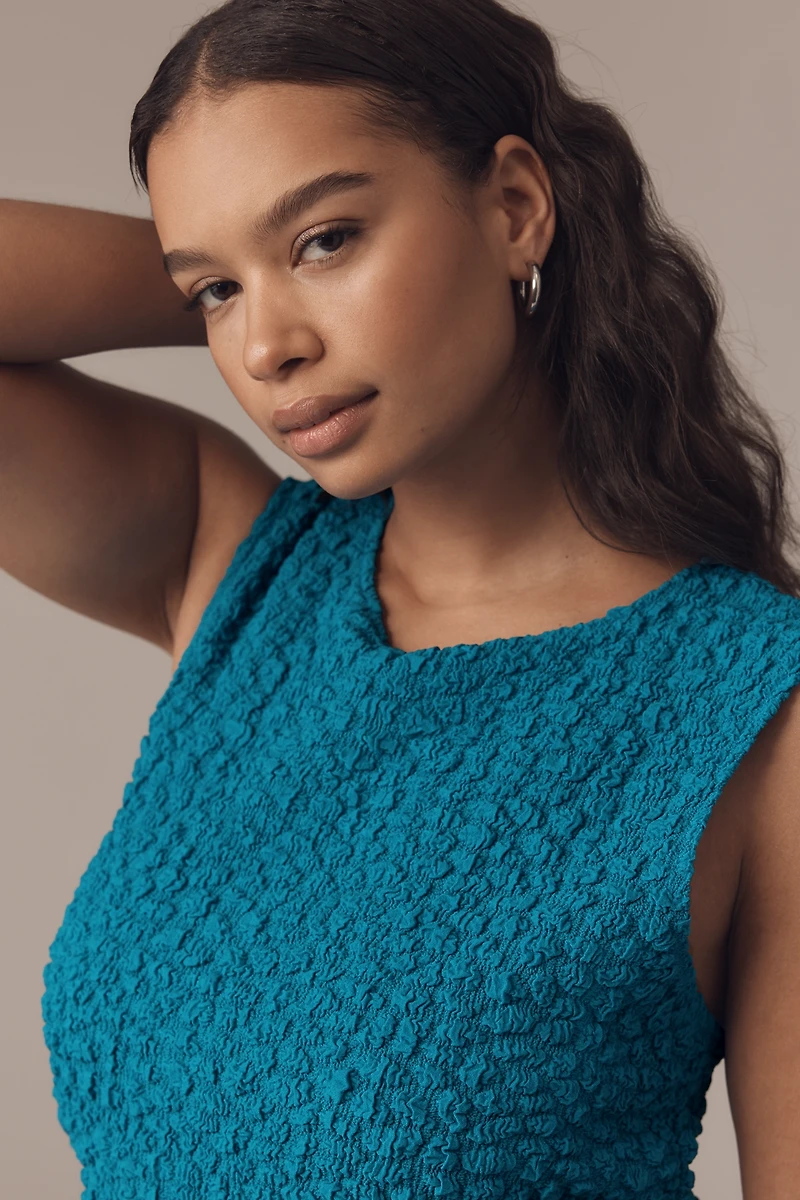 By Anthropologie Textured Mini Shift Dress