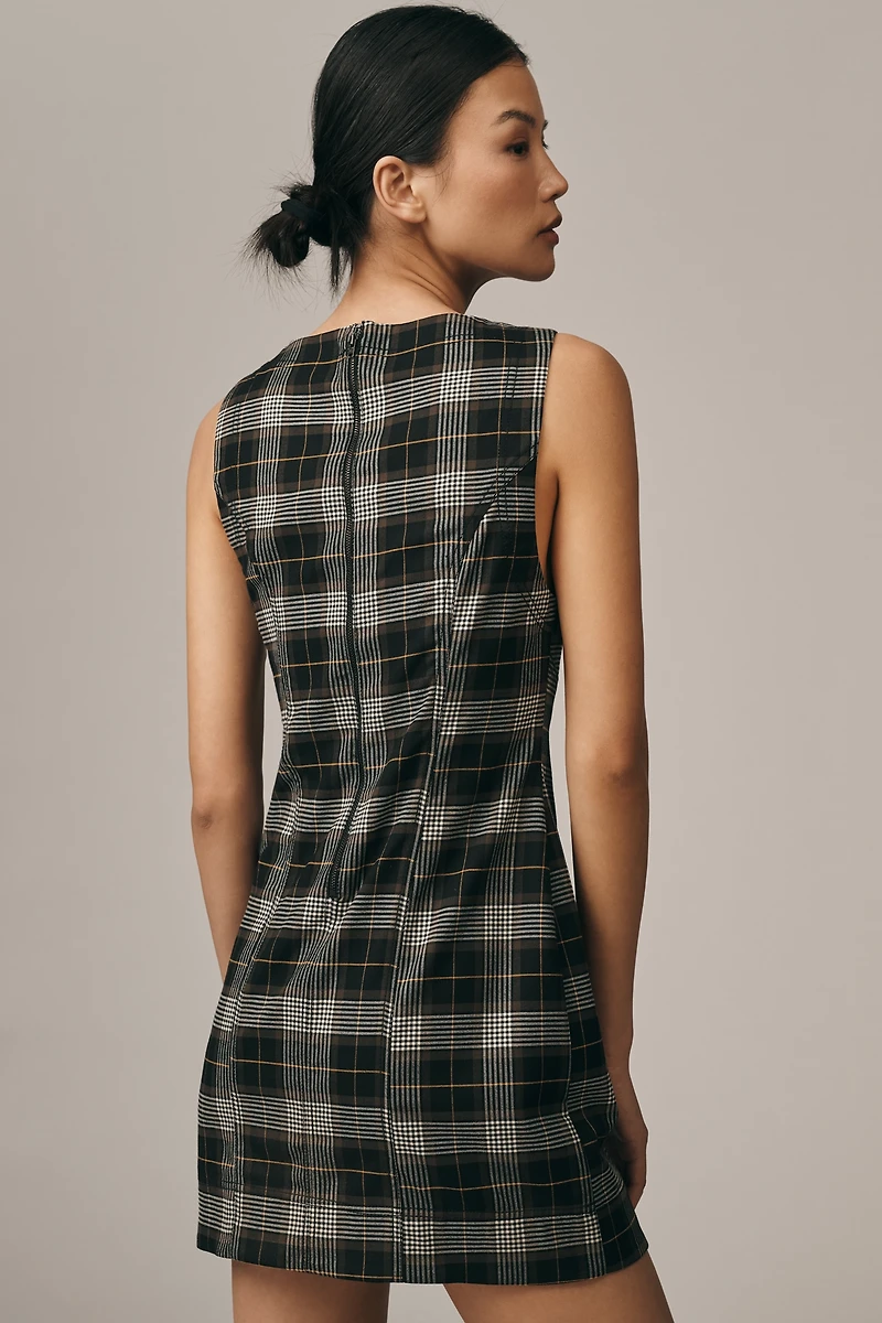 The Percie Plaid Mini Dress by Pilcro