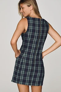 Percie Plaid Mini Dress by Pilcro