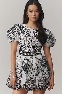 Maeve Puff-Sleeve Mini Dress