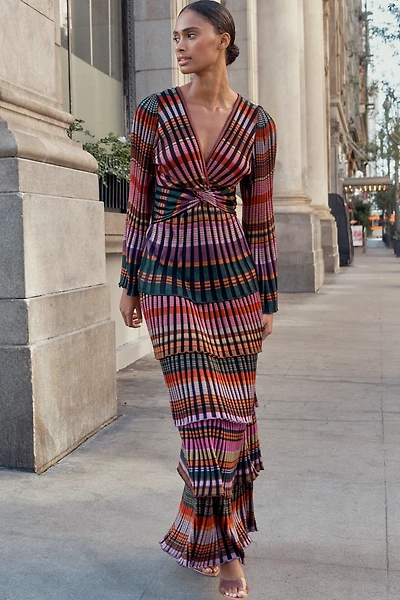 Cecilia Prado Deep V Tiered Maxi Dress