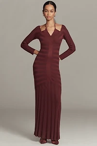 By Anthropologie Off-Shoulder Ruched Sweater Dress