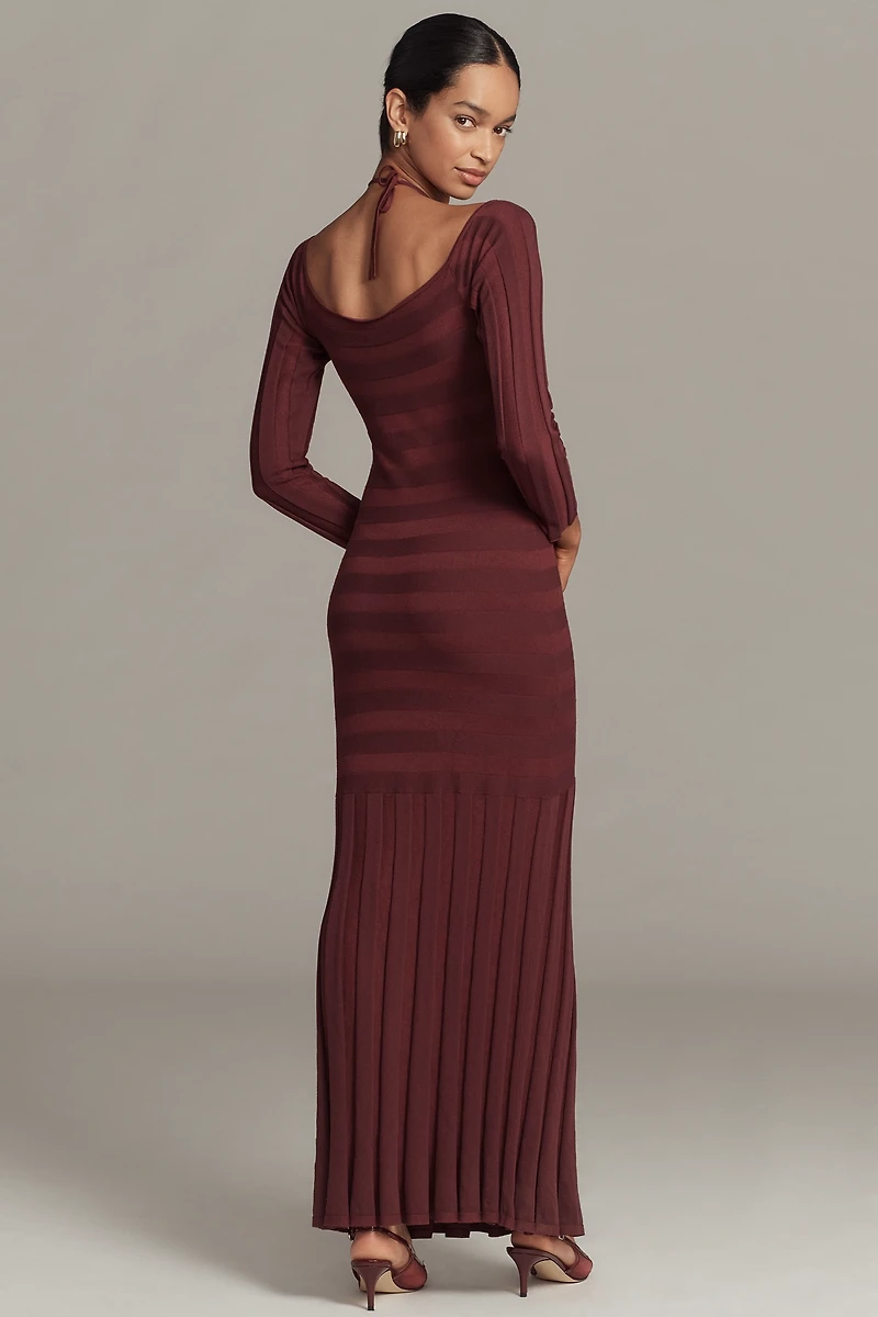 By Anthropologie Off-Shoulder Ruched Sweater Dress