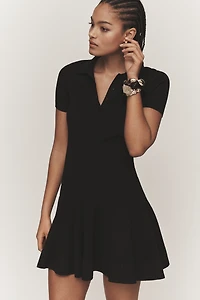 Maeve Short-Sleeve Polo Mini Dress