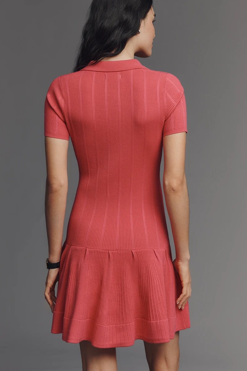 Maeve Short-Sleeve Polo Mini Dress