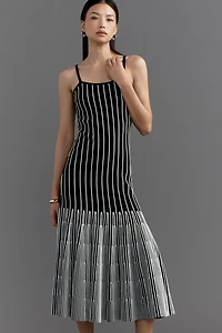 By Anthropologie Strapless Sweater Midi Dress