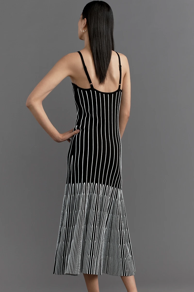 By Anthropologie Strapless Sweater Midi Dress