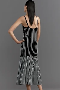 By Anthropologie Strapless Sweater Midi Dress