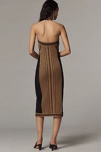 By Anthropologie Sweater Halter Midi Dress