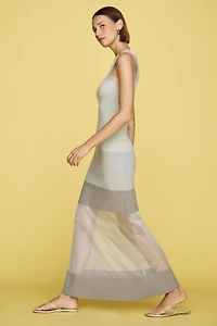 Maeve Knit Mesh Maxi Dress