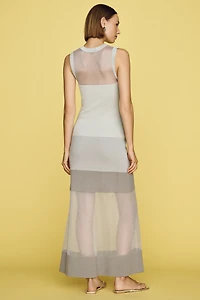 Maeve Knit Mesh Maxi Dress