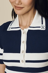 Maeve Collared Mini Sweater Dress
