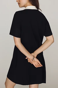 By Anthropologie Pollie Mini Swing Sweater Dress