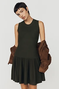 By Anthropologie Drop-Waist Mini Sweater Dress