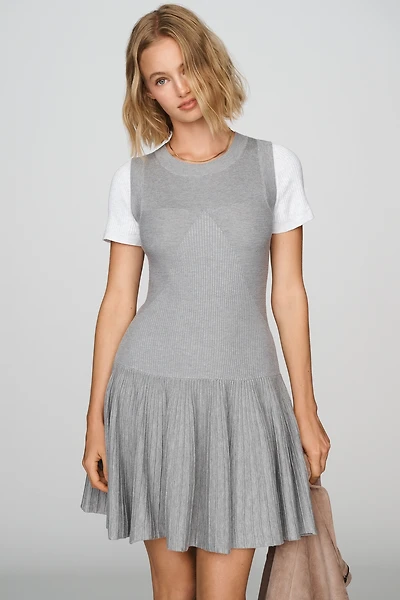 By Anthropologie Layered Sweater Mini Dress