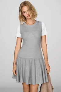 By Anthropologie Layered Sweater Mini Dress