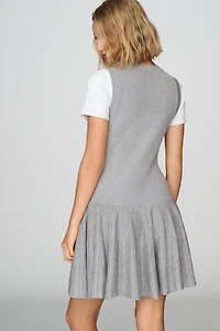 By Anthropologie Layered Sweater Mini Dress