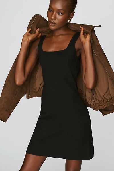 By Anthropologie Open-Back Sweater Mini Dress