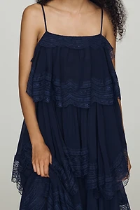 Let Me Be Tiered Lace Maxi Dress