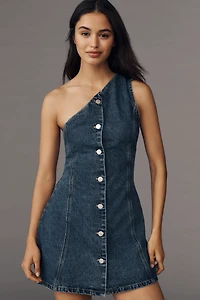 Curaae by Elliatt Adalynn One-Shoulder Denim Mini Dress