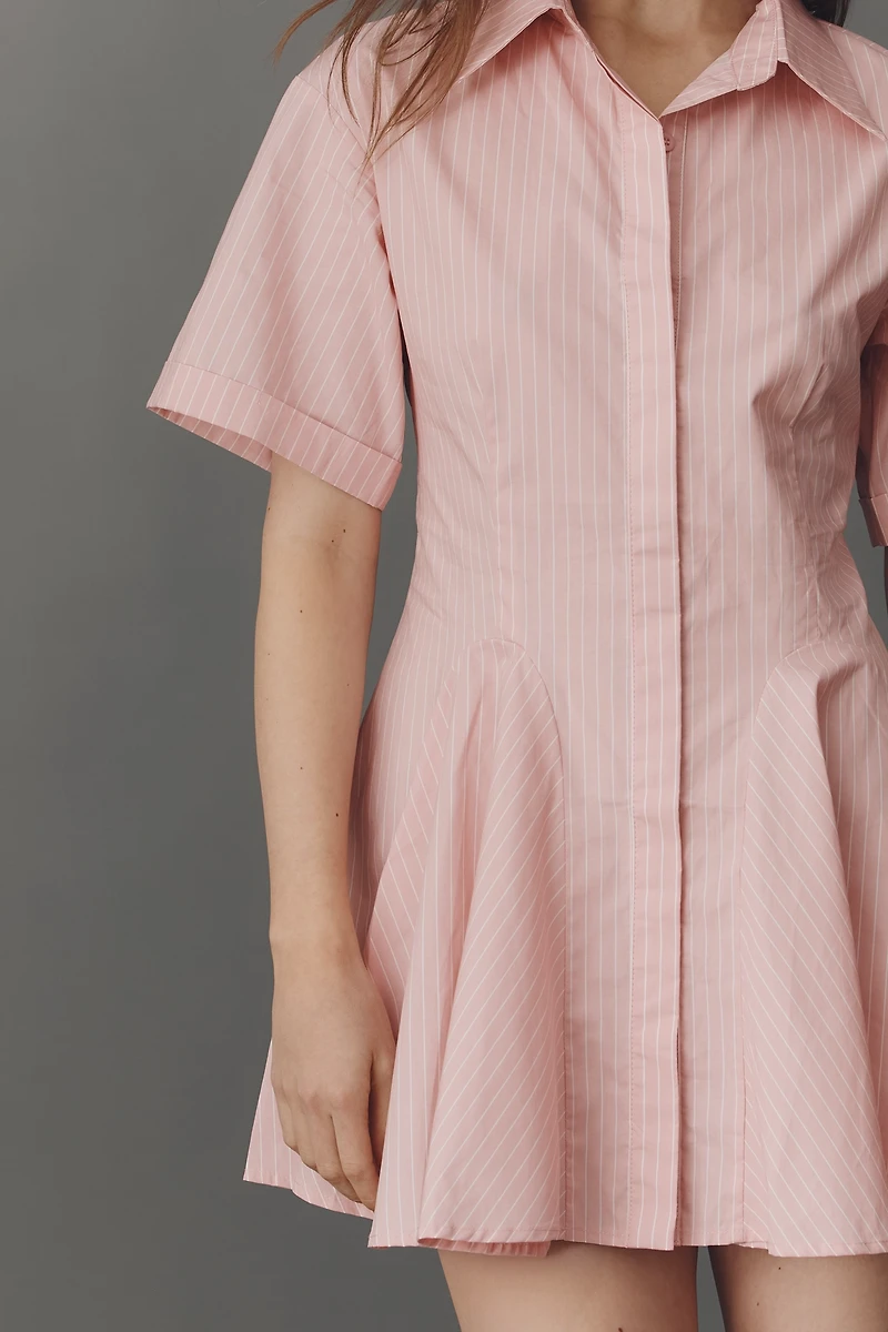 Elliatt Rosalie Short-Sleeve Mini Shirt Dress