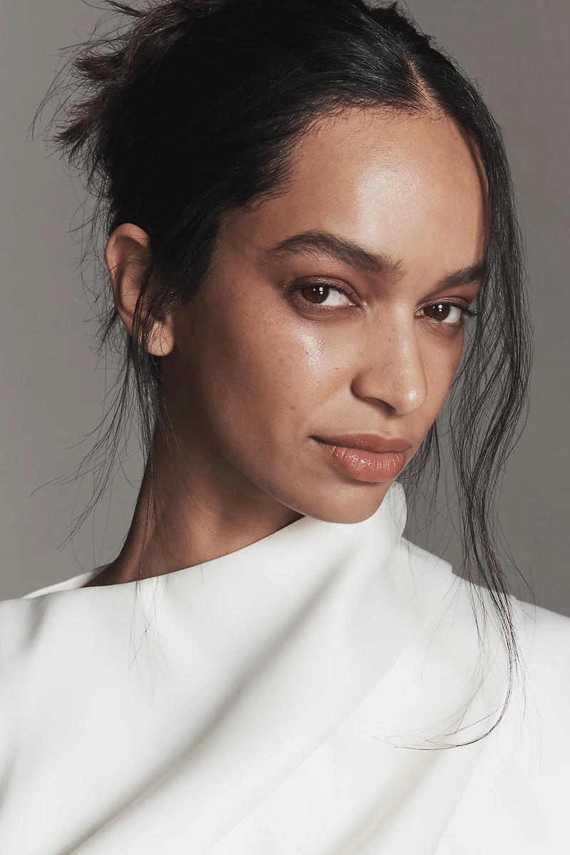 Elliatt Azelie Asymmetric High-Neck Mini Dress